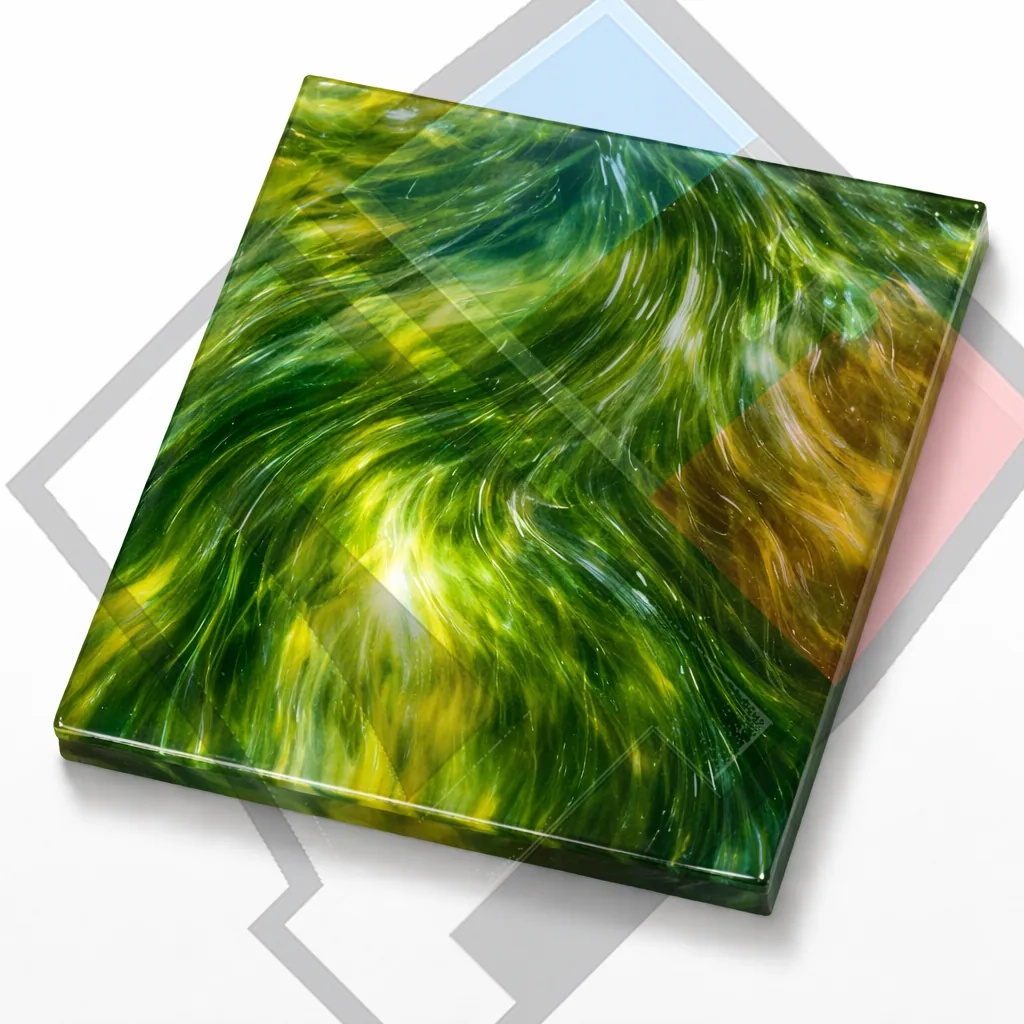 Фьюзинг с цветными вставками